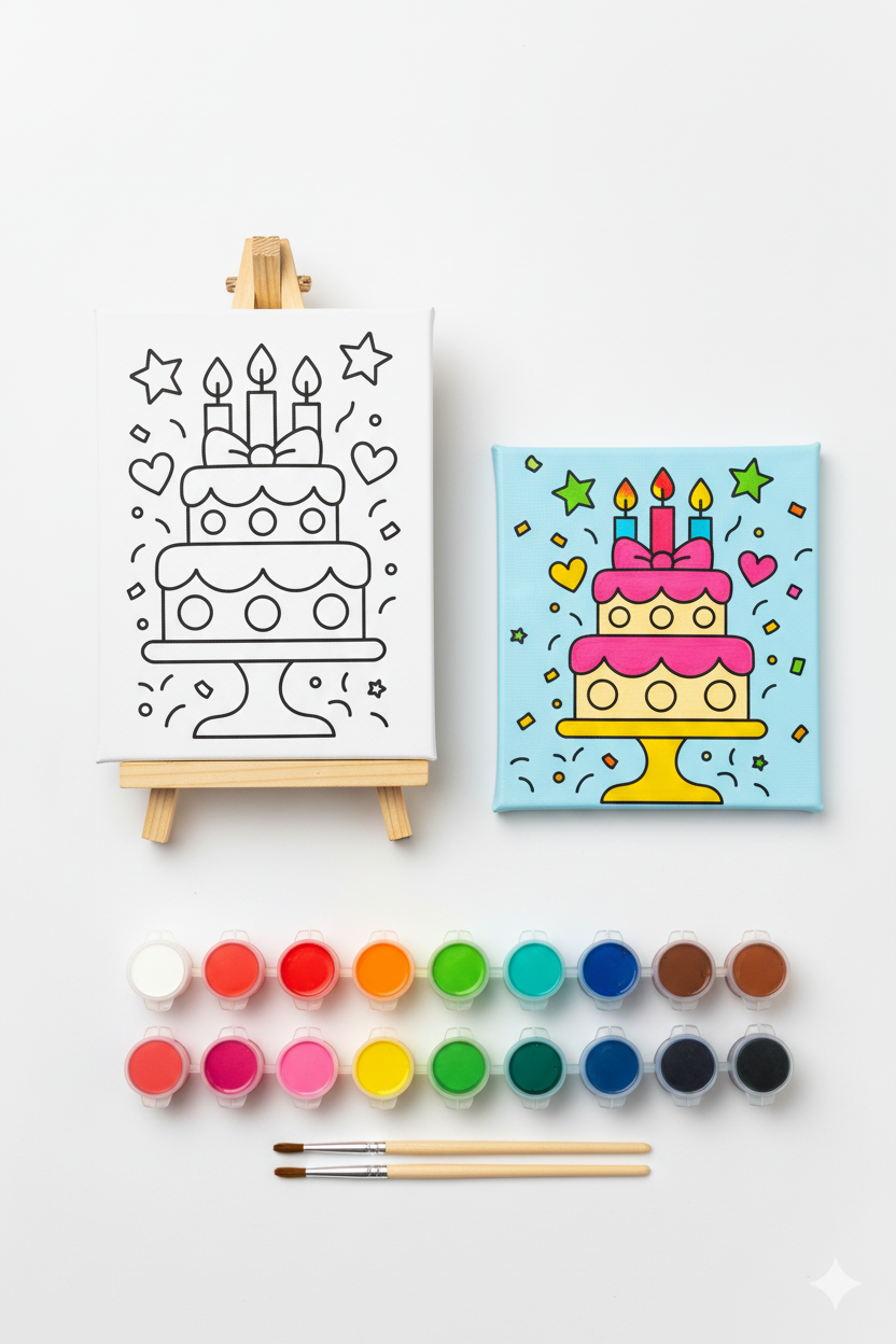 Celebration Inspired Paint Kit:Birthday Cake Edition